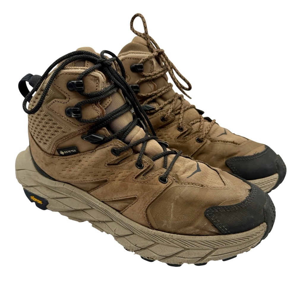 Hoka One One Anacapa Mid GTX Gore-Tex Hiking Boots Women 8 Brown Shoes